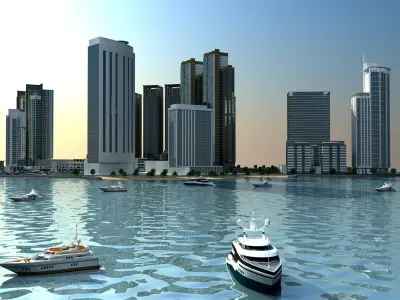 Marina Square - Abu Dhabi 3D model