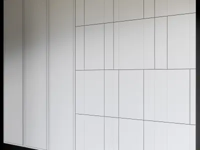 Decorative wall panel 3D model