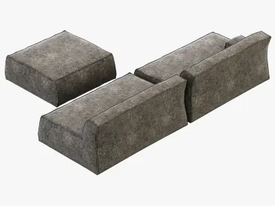 Baxter Damasco Sofa 3D model