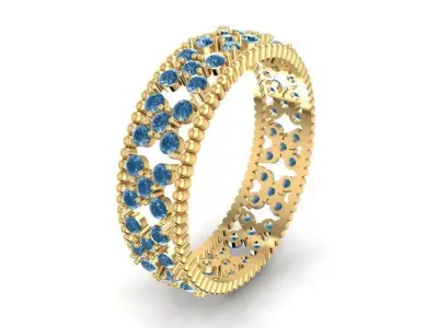 Luxury Eternity Band Ring 2096 3D print model