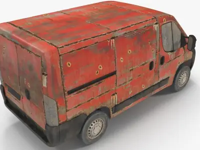 Rusty Van 02 3D model
