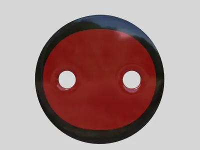 Train wheel Free 3D model