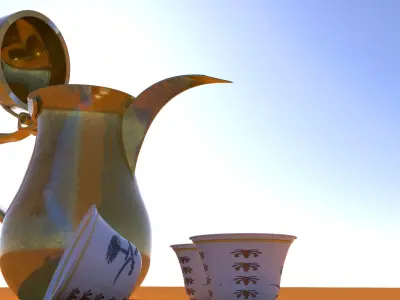 Arab Coffee Pot 3D model