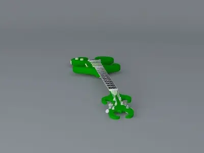 Gumby's guitar Free 3D model