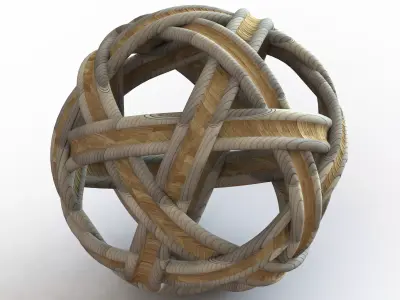 Woven Art Ball 3D print model