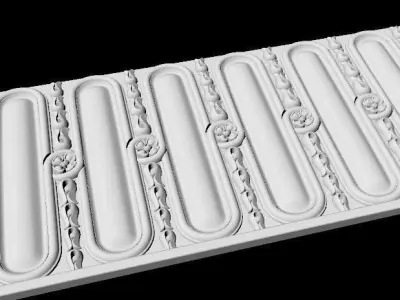Decor for furniture 3D model 9