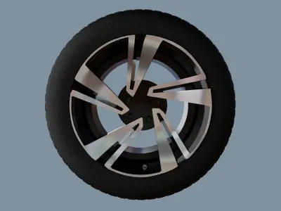 AS rims collection 5 - VW Nevada Low-poly 3D model