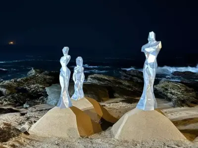 abstract family polygon model sculptures  3D print model