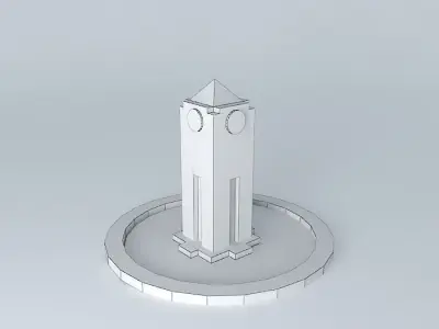 Karaman Town Square - Clock Tower Free 3D model