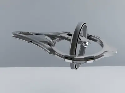 colony space ship Free 3D model