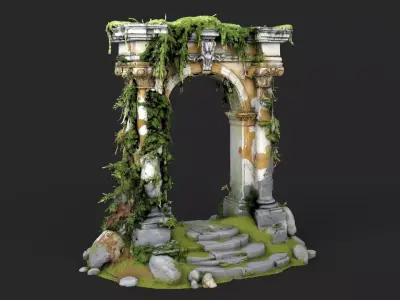 Ruined Archway High Detail 3D model