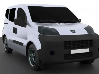 Peugeot Bipper PBR 3D model