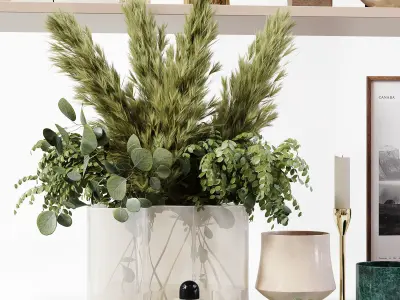 Decorative Set 205 Low-poly 3D model