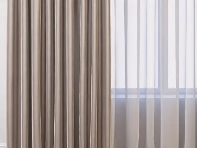 Set 21 Curtains 3D model