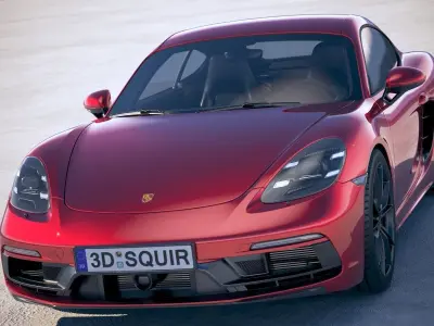 Porsche 718 Cayman GTS 2018 3D model