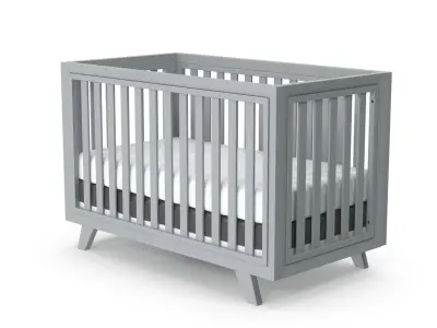 Baby Cribs v3 Low-poly 3D model