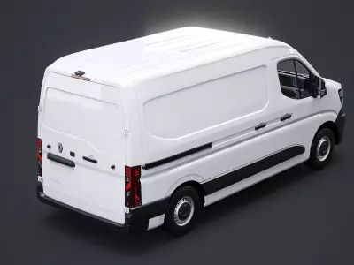 Renault Master 2025 Low-poly 3D model