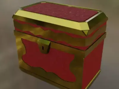 Old chest Free 3D model