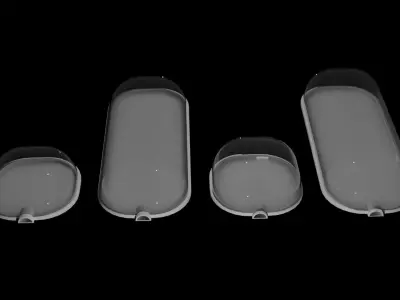 Geodesic Dome Pack Low-poly 3D model