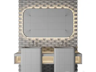 Luxury Bathroom 263 3D model