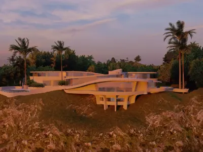 Real Tony Stark Mansion 3D Low-poly 3D model