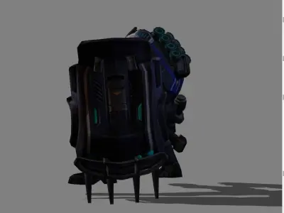 Johnson Mustang Low-poly 3D model