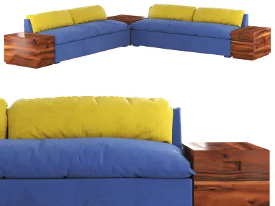 Grant Sectional Sofa Free 3D model