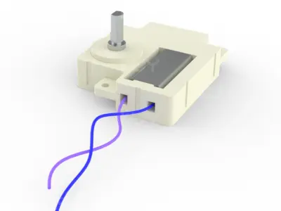 Mini gear reduction motor 17-20 rpm DC12V 3D print model