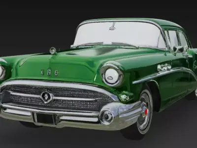 Buick Special 2 Door Sedan 1957 3D model 3D print 3D print model