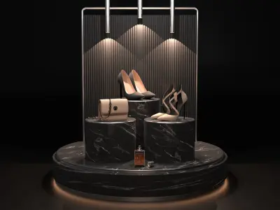 LuxExhibit Product Display Podium Low-poly 3D model
