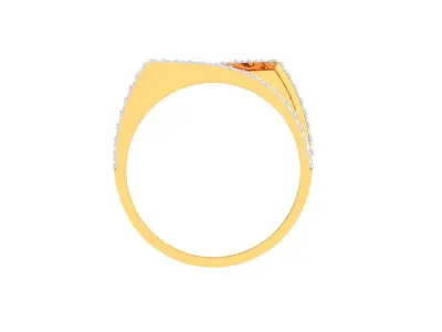 Mens gemstone diamond men Ring with details images 32 3D print model