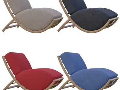 NEMO OUTDOOR ARMCHAIR Low-poly 3D model