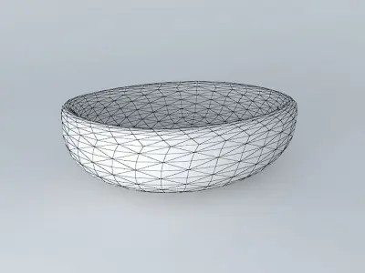 wooden bowl wooden bowl ornaments decoration Free 3D model