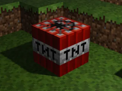 Minecraft TNT 3D Model  3D model