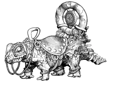 Reptile warrior 3D model