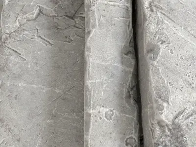 Slab stone wall n2 3D model