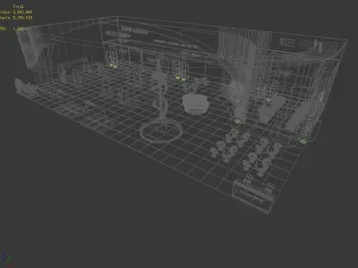 Exhibition - Area -27X15-3DMAX2009-025 3D model