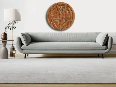 CLEOPATRA Queen STL Reliefs for CNC  Router 3D print model