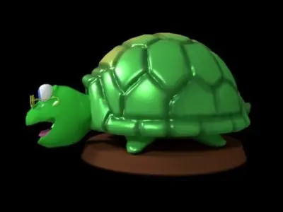 Cartoon Turtle  3D model purchase