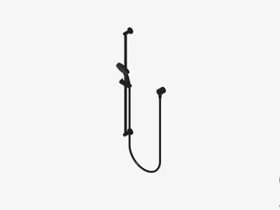 Shower - Rail - Luxury - Sleek - Extended Low-poly 3D model