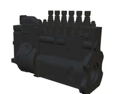 Bosch P7100 Injection Pump 3D model