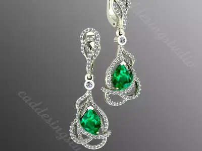 Earrings sm1 3D print model