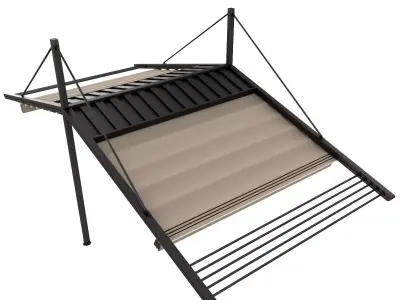 Motorized Pergola 3a oil rubbed bronze 3D model