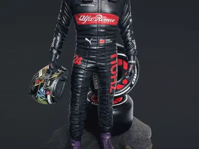 Zhou Guanyu 1-4 Scale Statue 3D print model