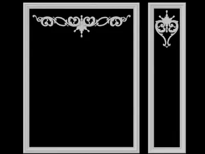 Wall molding 3D model