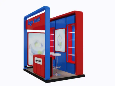 Booth Exhibition Stand a3 3D model