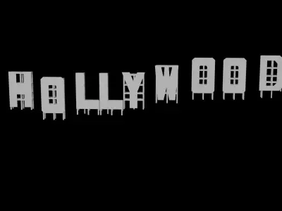 Hollywood Sign Free 3D model