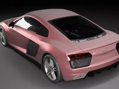 Accurate model of Audi R8 V10 Plus 3D model