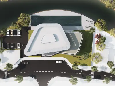 ClubHouse - Multifunctional building 3D model