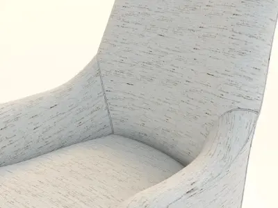 Daphine Return Swivel Chair 3D model